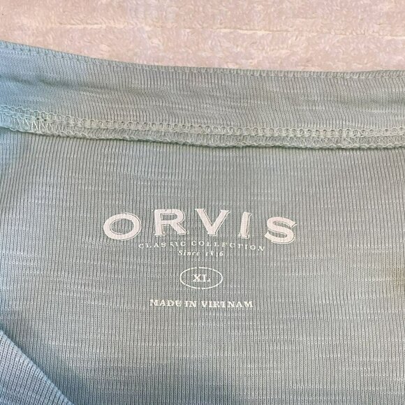 Orvis Short Sleeve Tee Women's XL Roomy Fit Cotton Pullover Crew Neck Turquoise - Picture 7 of 11